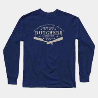 Butchers Barbershop Long Sleeve T-Shirt